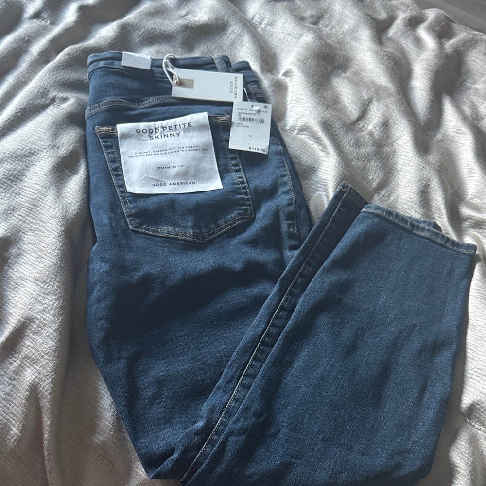 Good American Dark Blue Denim Jeans